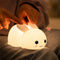 Dimmable Silicone Rabbit Night Light USB Rechargeable Lamps For Kids Bedroom