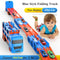 Large Transporter Truck Folding Track Racing Car Toys For Kids