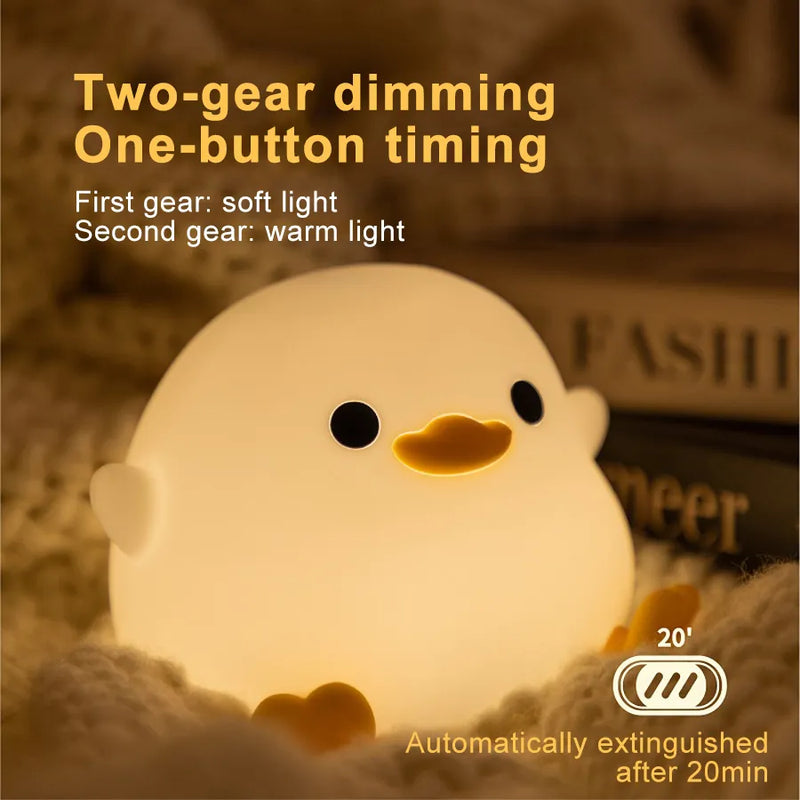 Cute Bean Duck LED Night light for Kids
