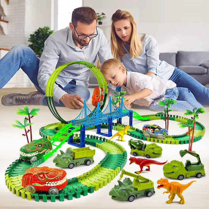 Dinosaur Railway Track Set For Kids