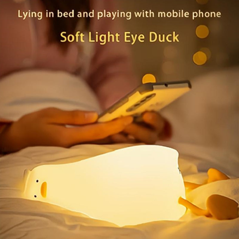 LED Children Night Light Squishy Duck Lamp Decor Lamp