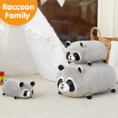 Cute Raccoon Plush Throw Pillow Soft & Comfortable