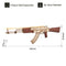 Wooden Ak-47 Automatic Rifle Model - DIY Self-Assembly Gun Model