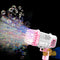 Bubble Gun Rocket 36 Holes Bubbles Machine Gun Automatic Blower With Light Toys For Kids
