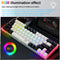 RGB USBMechanical Gaming Wired Keyboard Red Blue Switch 68 Keys