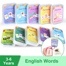 English Words and Math Learning Educational Flash Cards for Kids 3-6 Years