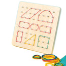 Montessori Baby Creative Toy Rubber Tie Nail Boards