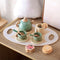 Wooden Tea Set Toy Pretend Play For Kids