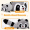 Cute Raccoon Plush Throw Pillow Soft & Comfortable