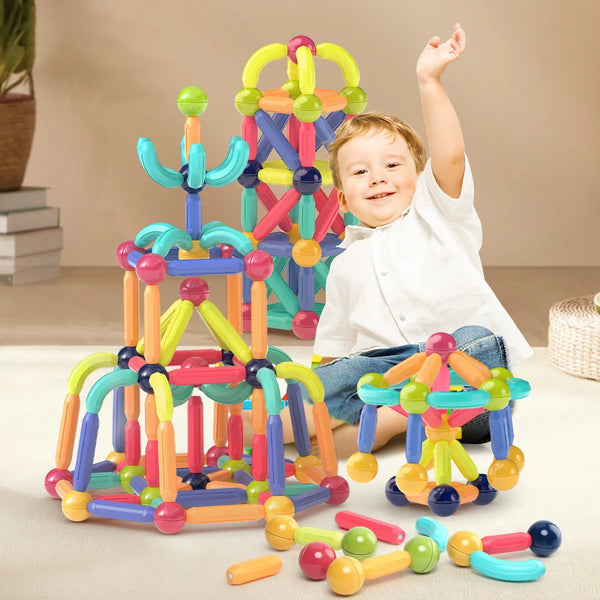 Magnetic Building Sticks Blocks For Kids - Educational Magnet Toys