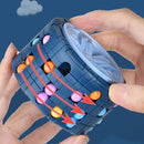 3D Cylinder Magical Bean Rotating Slide Puzzle Cube Toy
