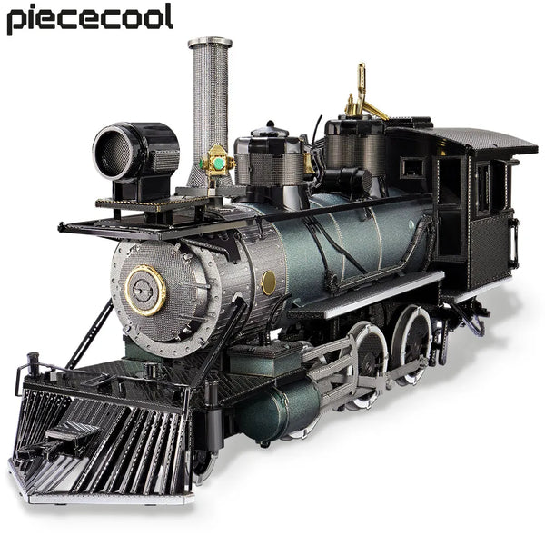 Metal Mogul Locomotive 282Pcs Assembly Train Model Building Kit DIY