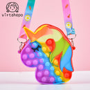 Unicorn Pops Bubble Fidget Style Purse for Girls