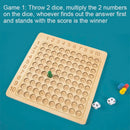 Wooden Multiplication Math Board Game - Educational Toys