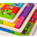 Wooden Tangram Toys Colorful Tetris Game For Children