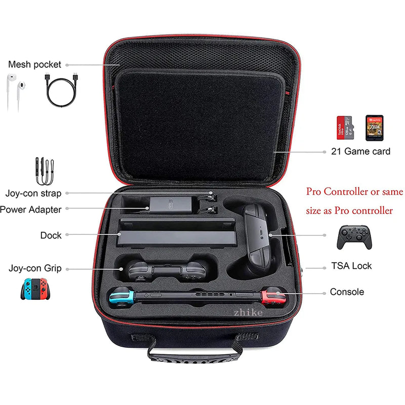 Carrying Storage Case Card Slot Large Capacity For Nintendo Nintendo Switch OLED