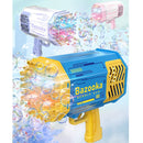 Automatic Gatling Bazooka Electric Bubble Machine Gun With Light - Outdoor Toys
