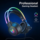 RGB Gaming Headphones with HD Flexible Mic Onikuma With Stand