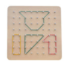 Montessori Baby Creative Toy Rubber Tie Nail Boards