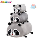 Cute Raccoon Plush Throw Pillow Soft & Comfortable